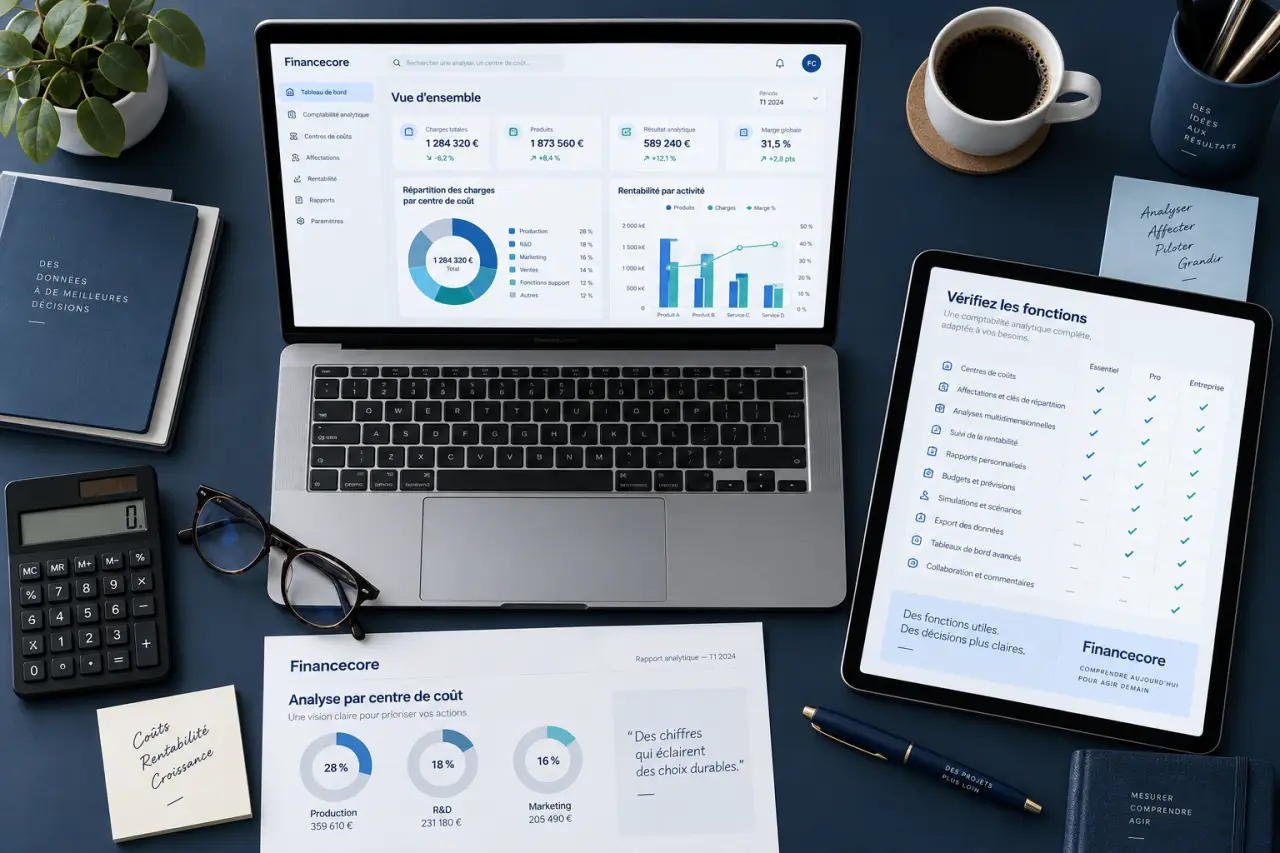 Financecore pour la comptabilité analytique : vérifiez ces fonctions avant de choisir le module