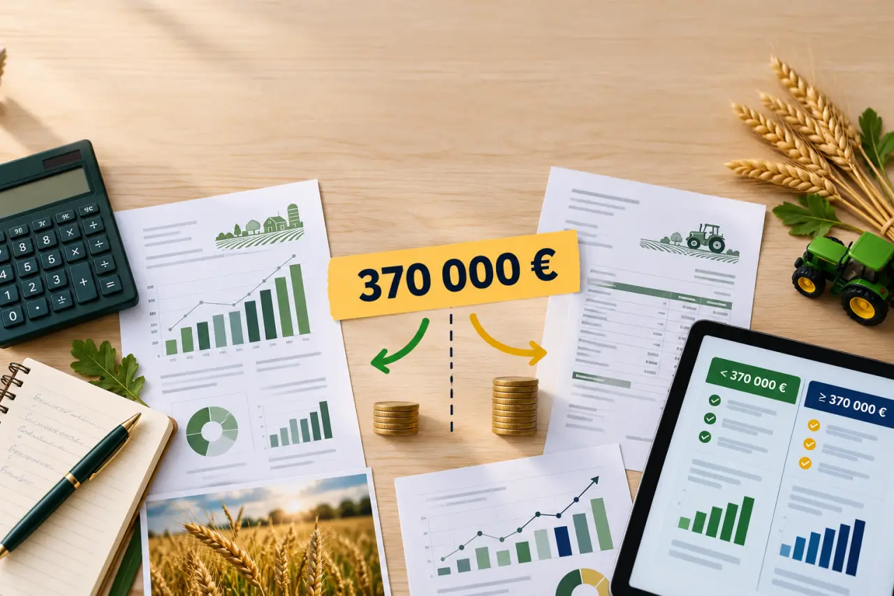 Taxe sur le chiffre d’affaires agricole : comment le seuil de 370 000 € modifie le calcul