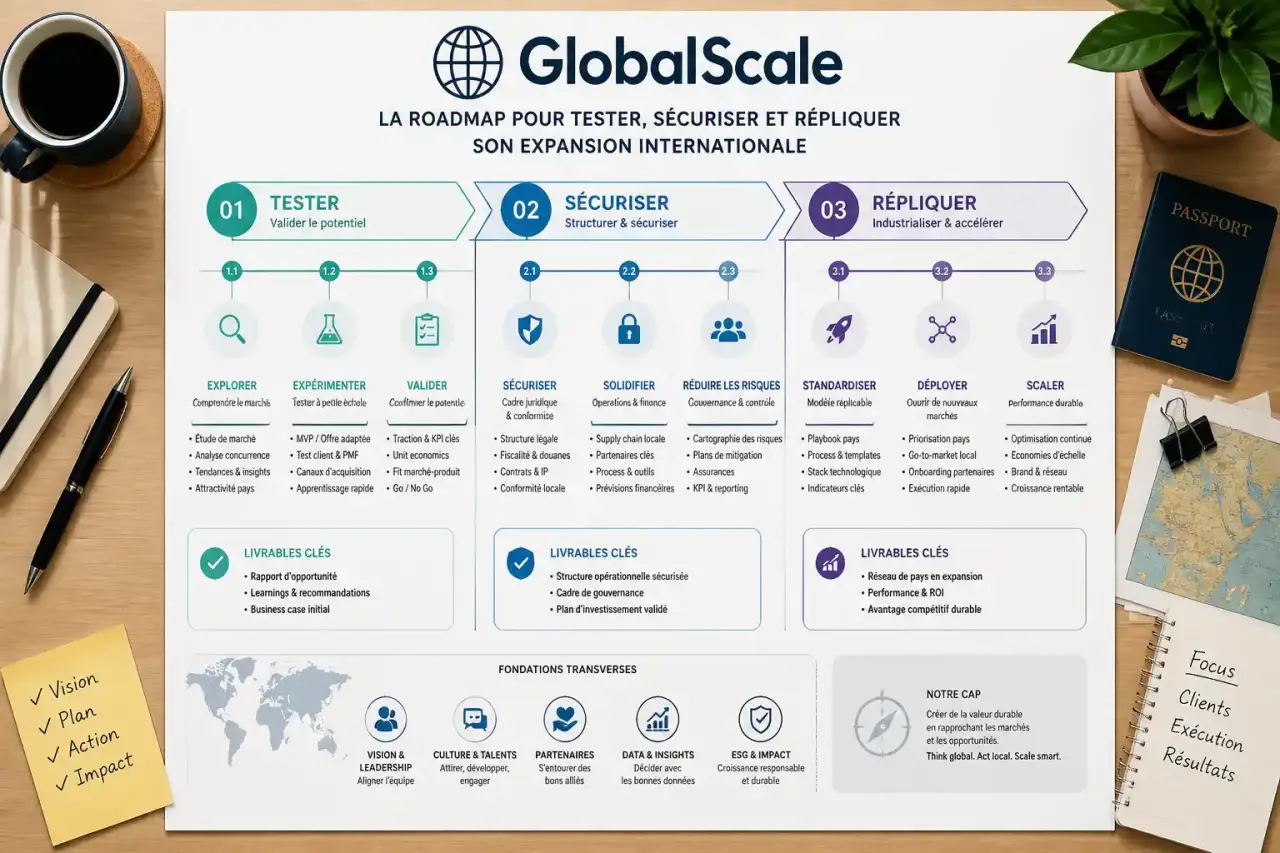 Une roadmap GlobalScale pour tester, sécuriser et répliquer son expansion internationale